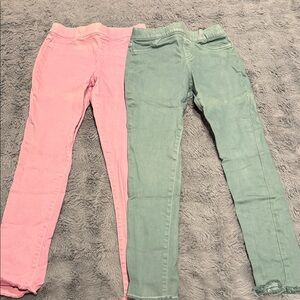 Vineyard Vines Pink and Green Skinny Jeans